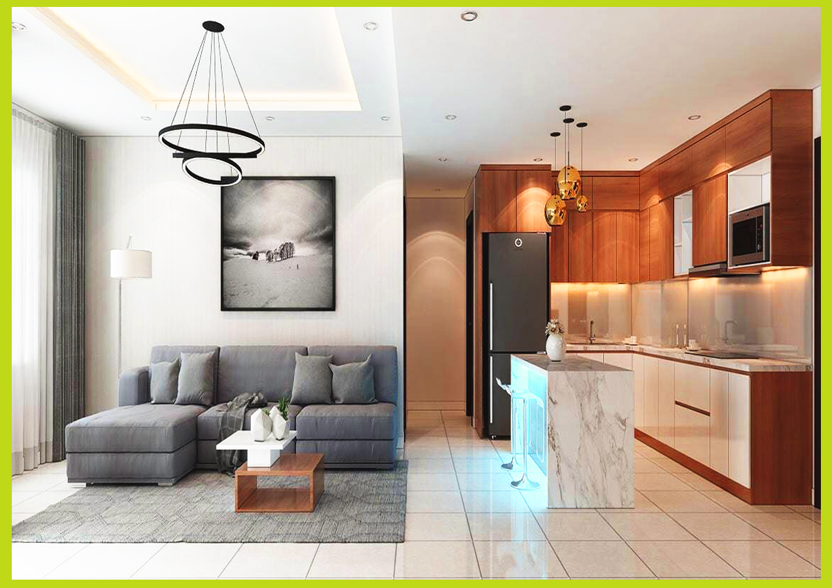Bừng sáng không gian với nội thất căn hộ chung cư 80m2 đẹp lung linh